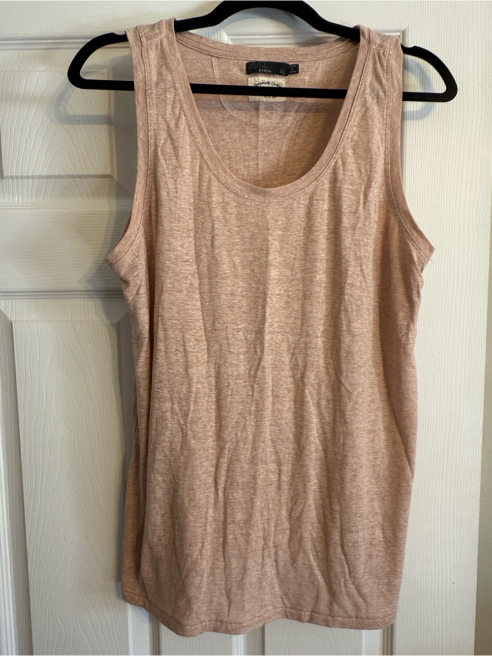 Prana Light Taupe Scoop Neck Tank Top